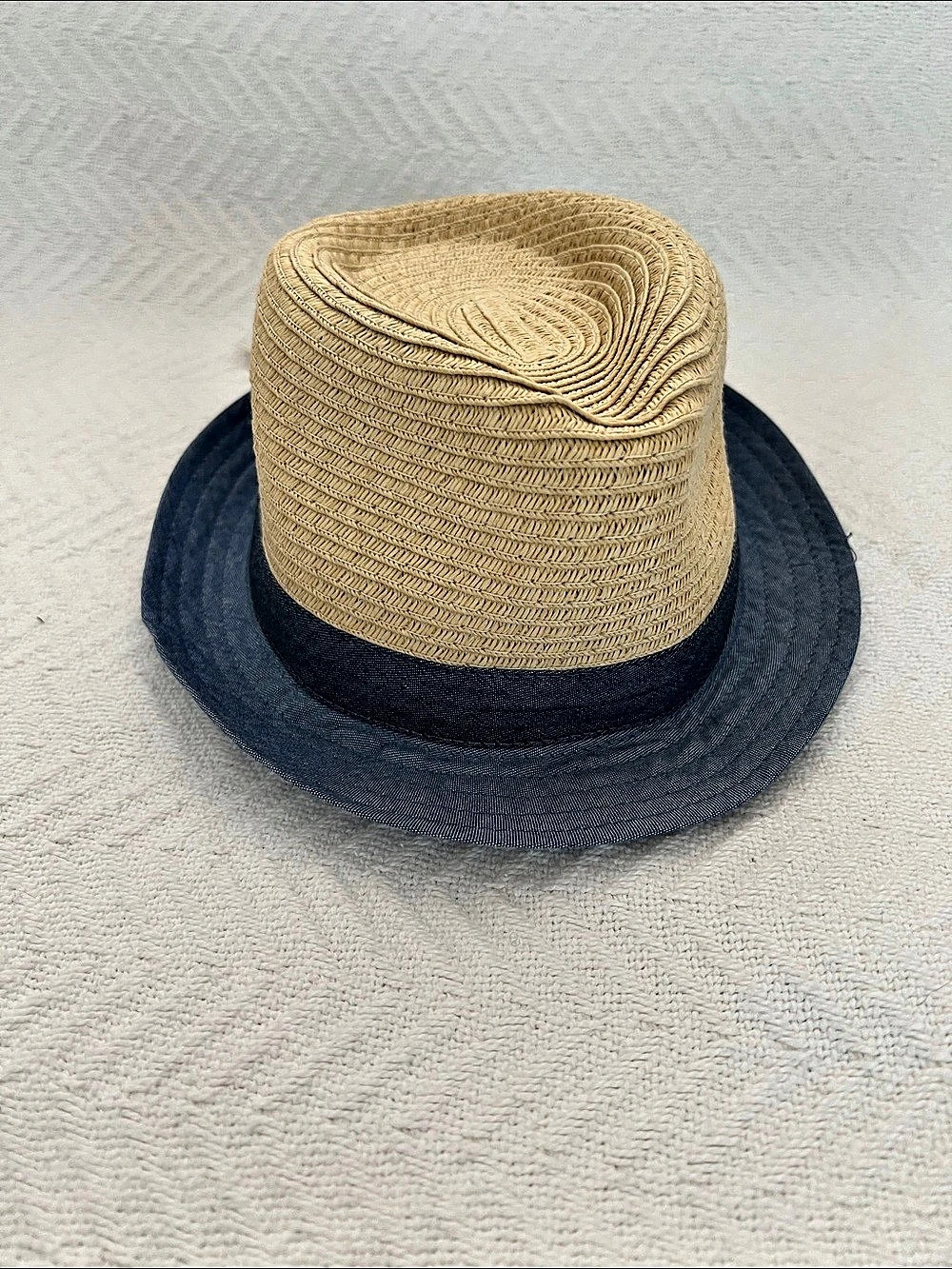 Boys cat and Jack Woven Two-Tone Fedora Hat NWT